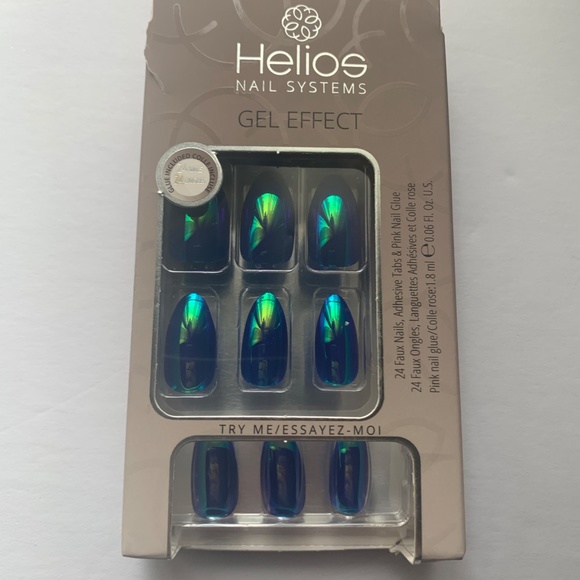 NWT Helios Gel Effect Nail System in Iridescent Blue - Picture 2 of 3